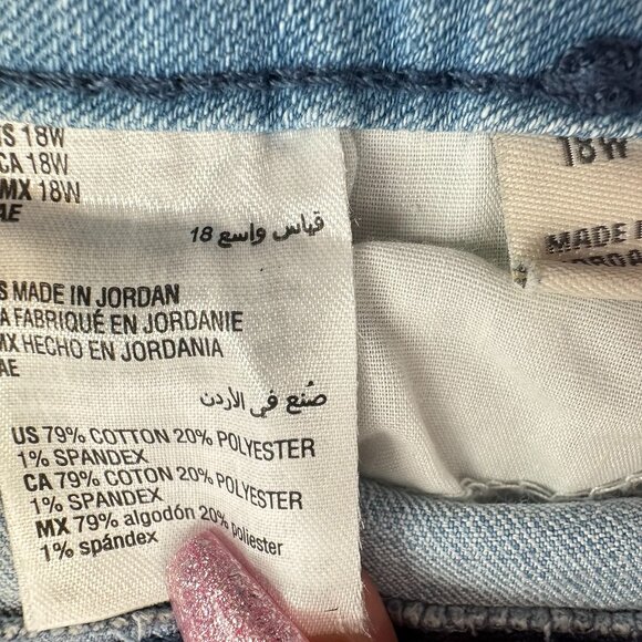 NEW Style & Co Blue Jeans Plus 18W Slim Leg Open Desert Mid Rise $49.50 Slimming - Picture 12 of 13